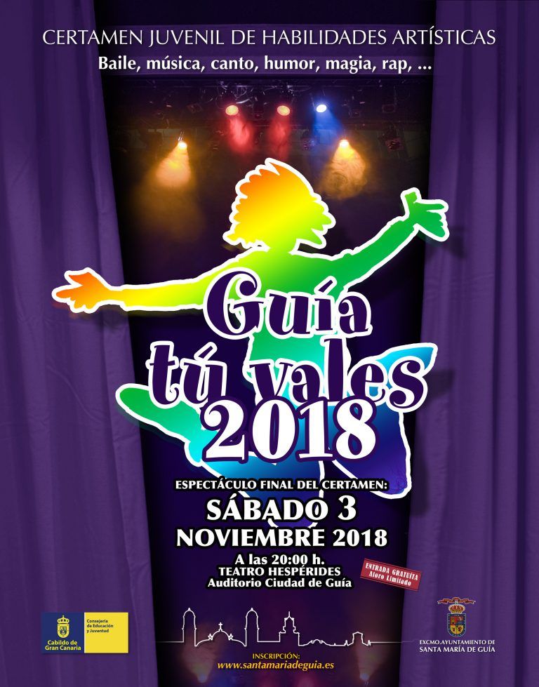 S. Mª. DE GUÍA: Más de medio centenar de jóvenes artistas de toda la Isla participan este sábado en el certamen ‘Guía tú vales’