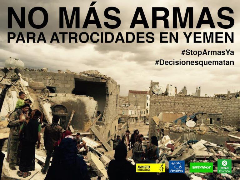 Oxfam pide a España no vender más armas: 