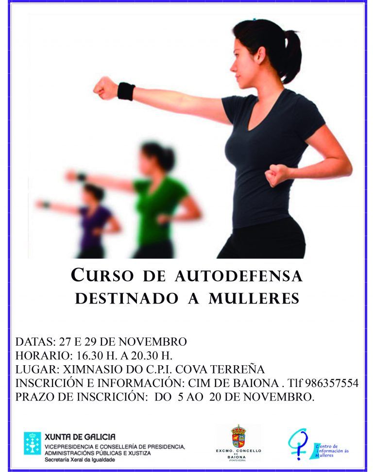 Baiona organiza un curso de defensa personal para mujeres