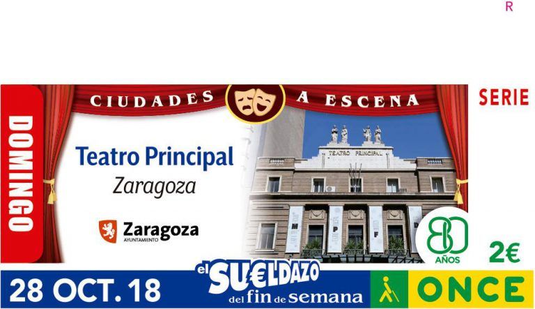El cupón de la ONCE 'sube' el telón del Teatro Principal de Zaragoza