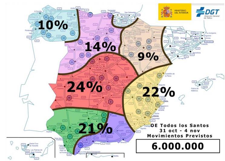 Puente de Todos los Santos: ¿Qué carreteras serán las más afectadas? 1 trafico puente santos