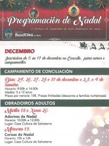 Salvaterra de Miño comienza con los preparativos navideños con la presentación del Campamento de Conciliación familiar y la Campaña Solidaria 1 Campamentos e obradoiros para prensa