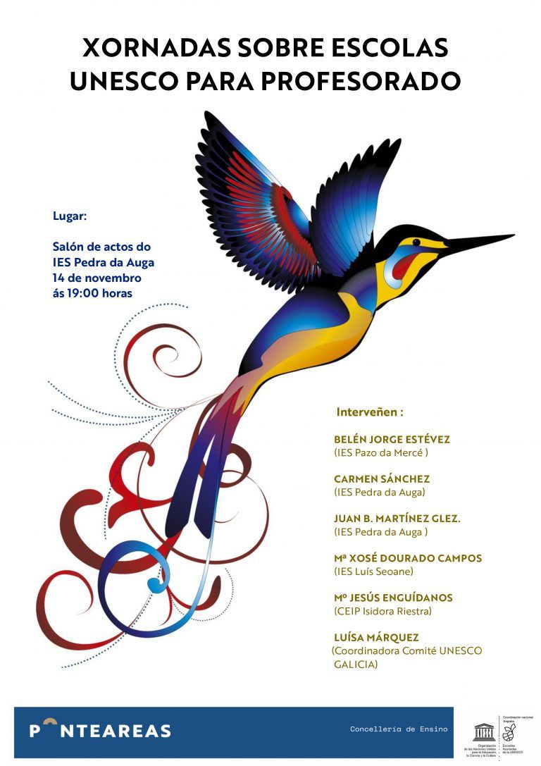 La Concellería de Enseñanza convoca al profesorado para conocer la red de Escuelas de la UNESCO