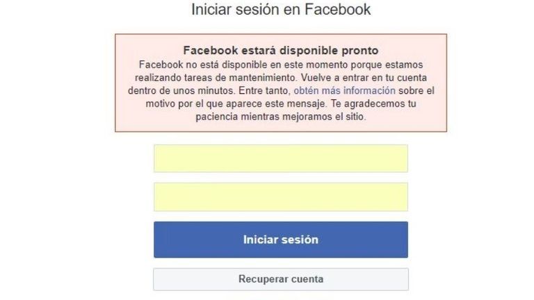 Facebook e Instagram se caen temporalmente en Europa y América 2 facebook problema