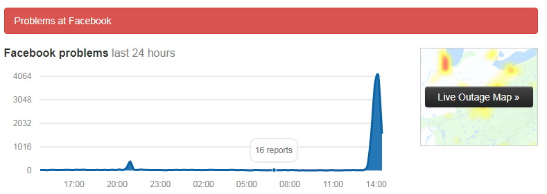 Facebook e Instagram se caen temporalmente en Europa y América 1 facebook