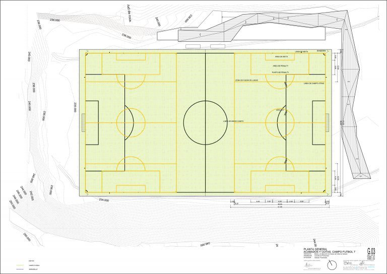 El campo de fútbol de Salcedo será la primera instalación del nuevo complejo deportivo de la parroquia