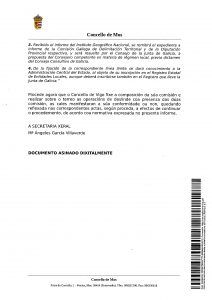 Arévalo le pide al alcalde de Vigo seriedad y responsabilidad en el deslinde del Rebullón 3 informe 03