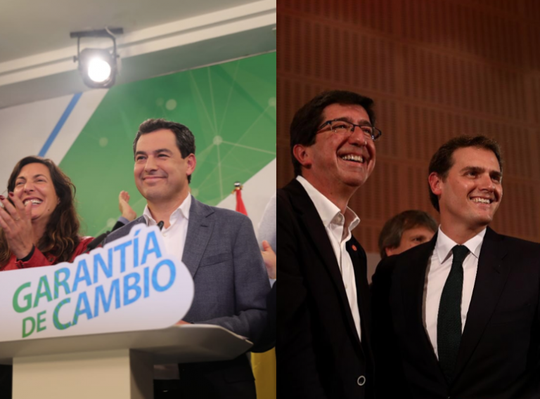 Juanma Moreno (PP) anuncia que se presentará a la investidura... y Juan Marín (C's) también