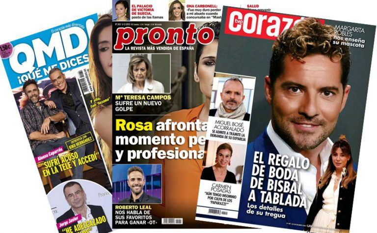 Kiosko rosa: así vienen las revistas del corazón de los lunes