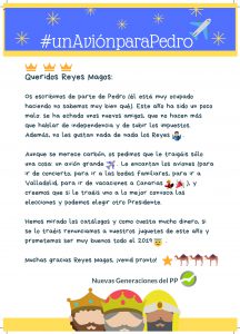 Diego Gago: “Viajar en avión es el único gesto que habla de Sánchez y no su forma de gobernar” 2 Carta RRMM unAviónparaPedro