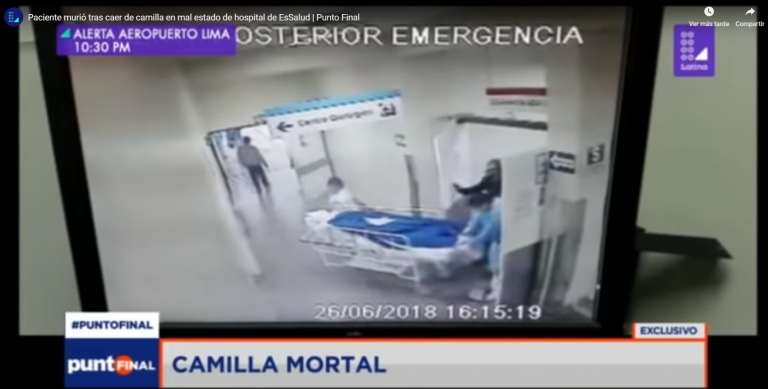 Una paciente fallece tras caerse de una camilla en el hospital