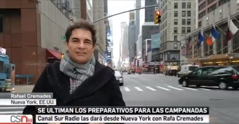 Polémica en Canal Sur Radio tras retransmitir las campanadas desde... ¡Nueva York!