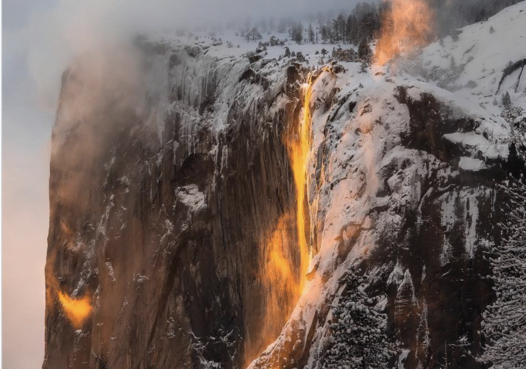 'La cascada de fuego', el impresionante fenómeno que se produce en Yosemite