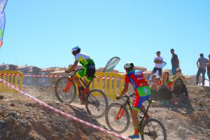 Instante de la prueba Open MTB Arguineguín celebrada este domingo 10 de febrero