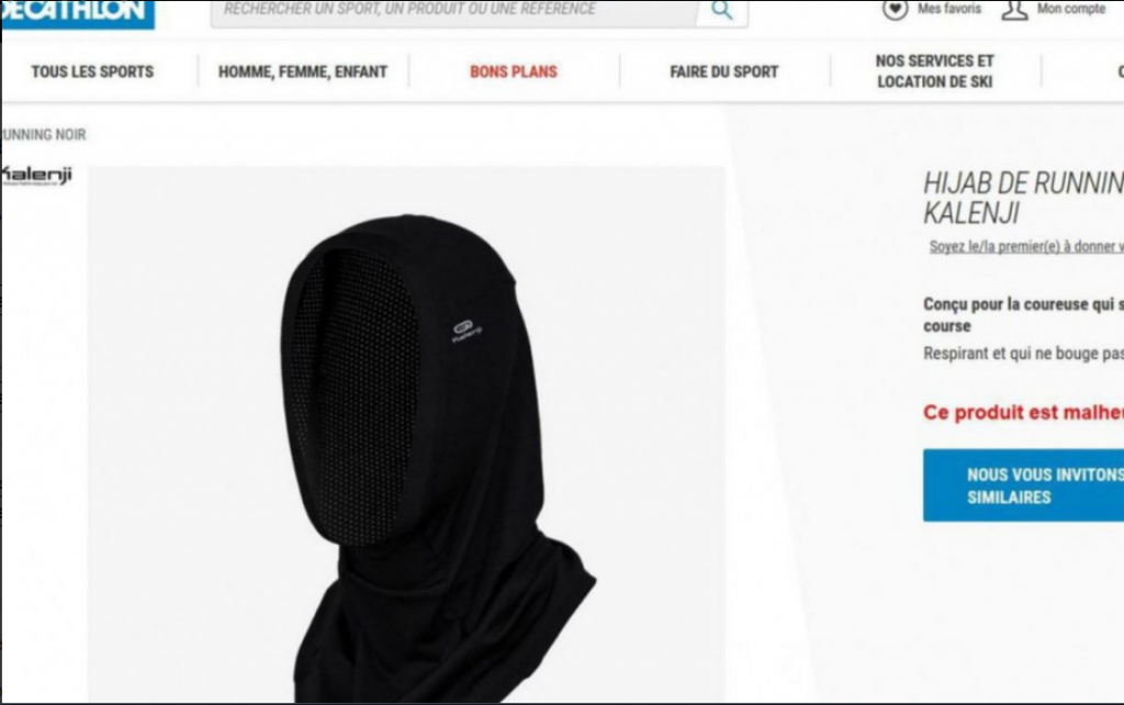 La polémica prenda que Decathlon ha tenido que retirar el mismo día que ha anunciado su venta 1 twitter