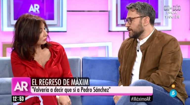 Màxim Huerta vuelve a 'El programa de Ana Rosa': 