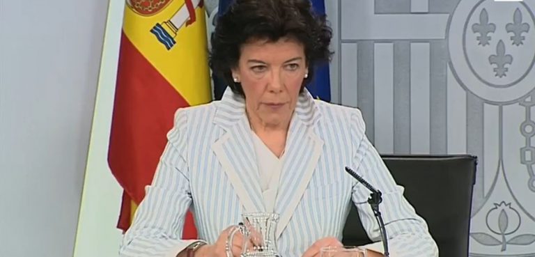 Celaá: El “itinerario” de Sánchez hacia la investidura “continúa razonablemente”