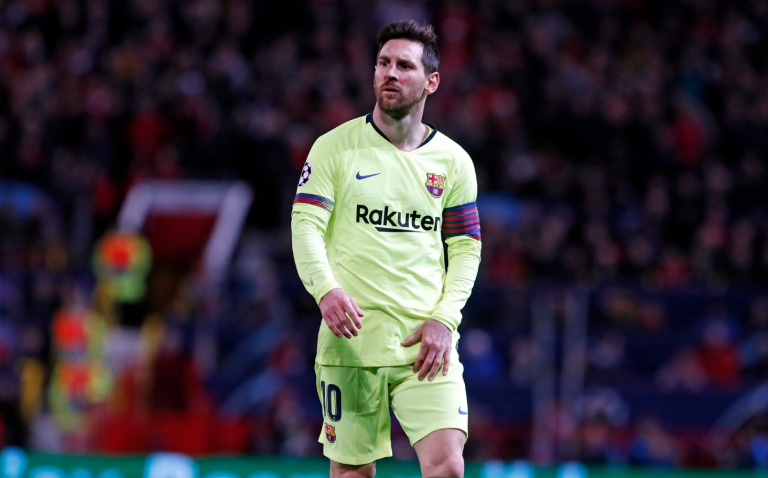 Messi sufre una elongación del aductor de la pierna izquierda