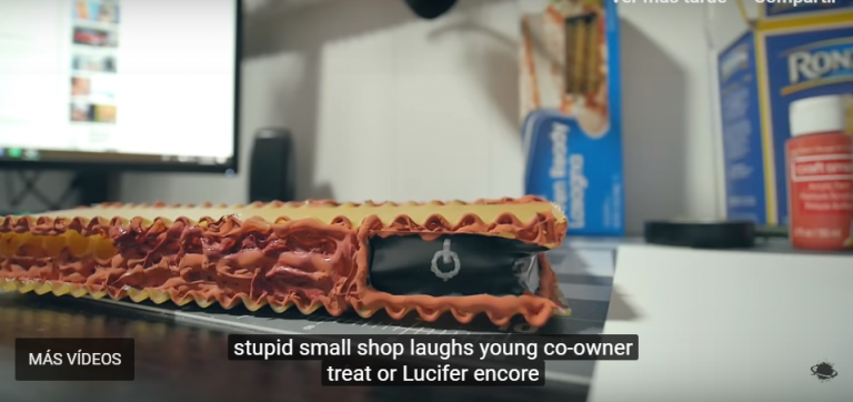 Crea un ordenador con una lasaña y rigatoni... ¡y funciona!