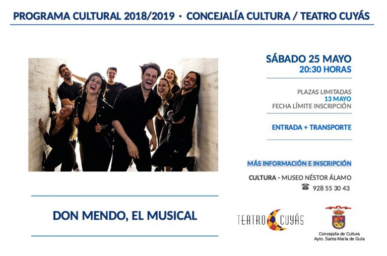 La Concejalía de Cultura organiza una salida teatral para disfrutar de 'Don Mendo. El musical'
