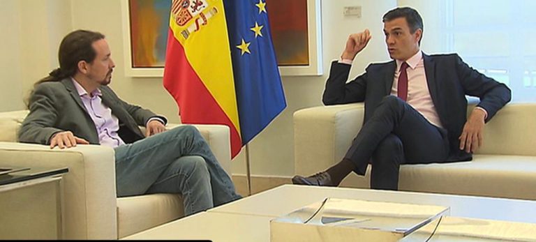 Sánchez e Iglesias mantienen la reunión más larga tras más de dos horas de encuentro