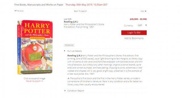 Revisa tus libros de Harry Potter porque podrían valer miles de euros 1 potter