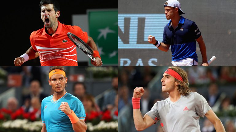 Tsitsipas - Nadal y Djokovic - Schwartzman: completo menú en las semis de Roma