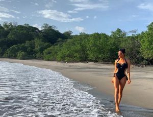 Atardecer Pilar Rubio playa