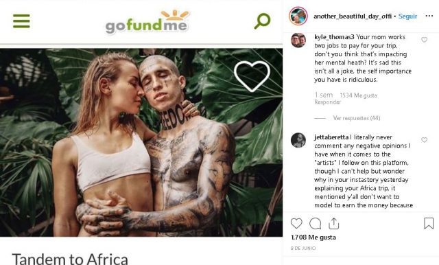 La insólita petición de dos 'influencers' que piden dinero para sus vacaciones en África 1 Críticas