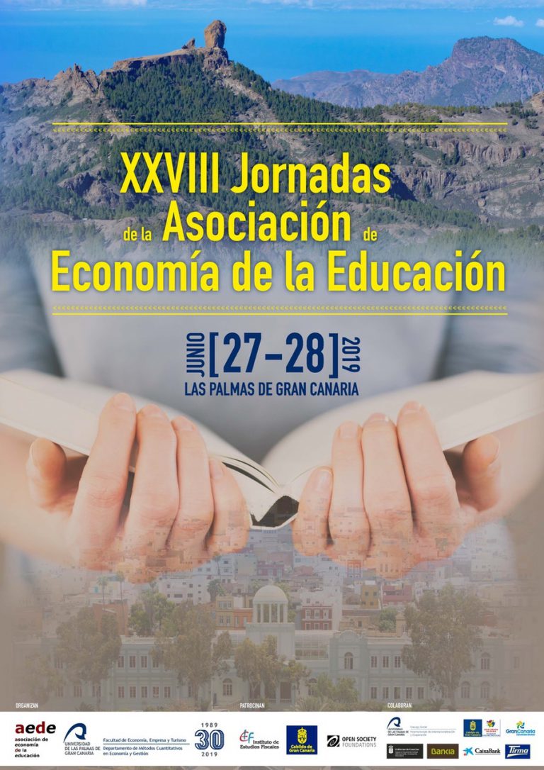 XXVIII Jornadas de la Asosiación de Economía de la Educación - AEDE 2019, en el Campus de Tafira