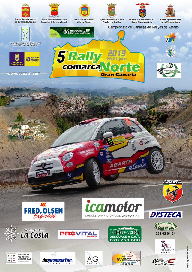 CARTEL OFICIAL RALLY COMARCA NORTE DE GC 2019