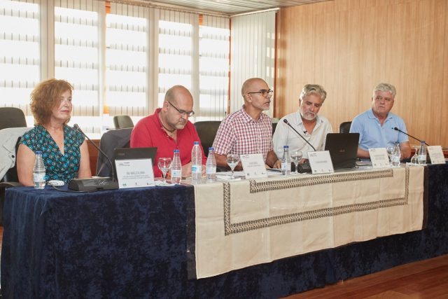 De izquierda a derecha Ángeles Alemán Alexis Ravelo Ulises Castro Alfredo Diaz David Castellano