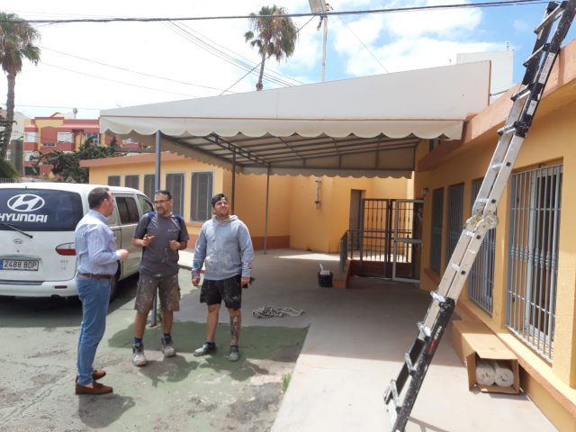 ELOY SANTANA VISITA LAS OBRAS DEL CENTRO DE ALZHÉIMER 5