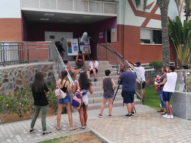 Grabación de uno de los vídeos