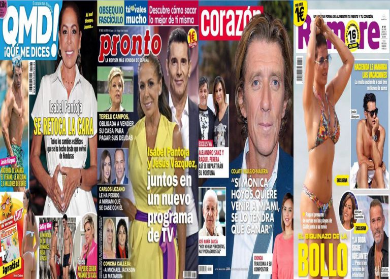 Kiosco rosa: así vienen las portadas de las revistas del corazón