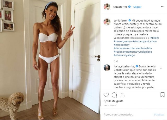 Sonia Ferrer bikini blanco