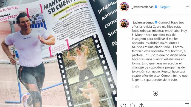 Cárdenas responde a los que le acusan de tener abdominales retocados 12 cardenas 3