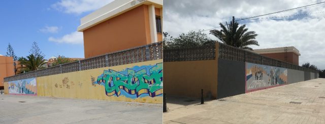 Antes y después Las Remudas Telde