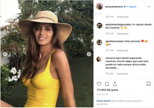 Sara Carbonero posa con un bañador y arrasa en las redes sociales 1 Captura de pantalla 2019 08 05 a las 10.40.42