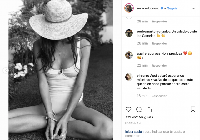 Sara Carbonero posa con un bañador y arrasa en las redes sociales 3 Captura de pantalla 2019 08 05 a las 10.41.00