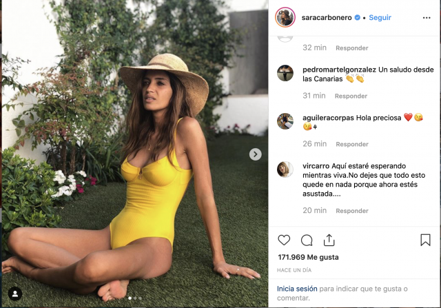 Sara Carbonero posa con un bañador y arrasa en las redes sociales 2 Captura de pantalla 2019 08 05 a las 10.43.49