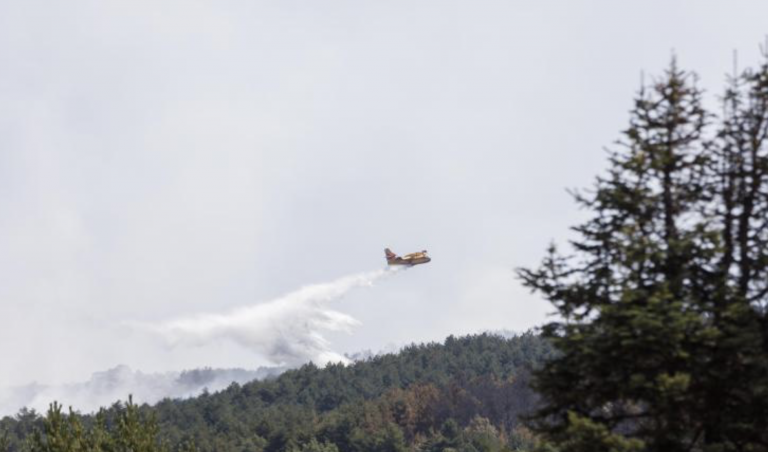 El incendio de La Granja corre riesgo de reproducirse en algunos puntos tras arrasar 300 hectáreas