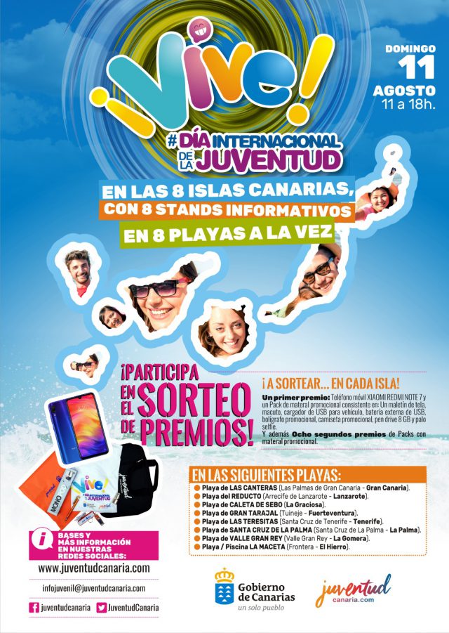 Cartel VIVE Día Internacional de la Juventud 2019