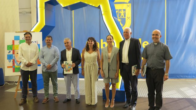 De izq a dcha. Fernando Suárez Henoc AcostaGonzalo RosarioConcepción Monzón Guacimara Medina Hipólito Cabrera y Jorge Martín