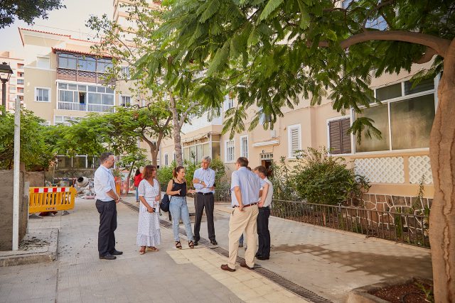 Patricia Hernández en la plaza Churruca