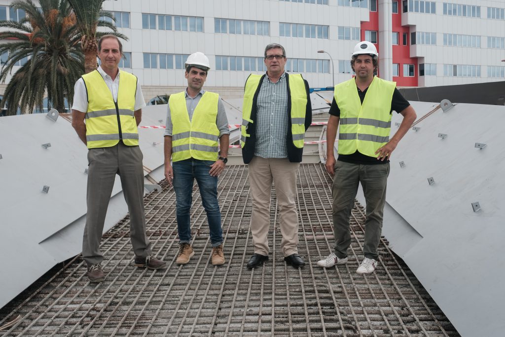 El Ayuntamiento de Las Palmas de Gran Canaria ha completado el 40 por ciento de la construcción de la estructura de la Pasarela del Puerto Onda Atlántica