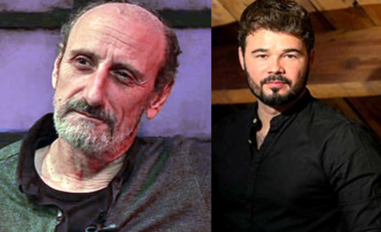 El actor José Luis Gil bloquea a Rufian en Twitter