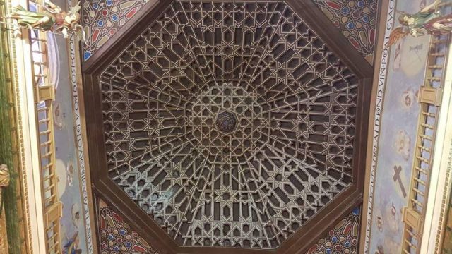 Un museo en la clausura de las Carmelitas de la Antigua Observancia 1 Armadura Ochavada Mudejar de lazo de ocho