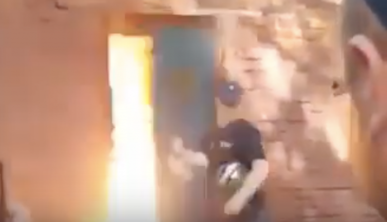 Un instructor, herido de un 'portazo' durante unas practicas de lanzamiento de granada