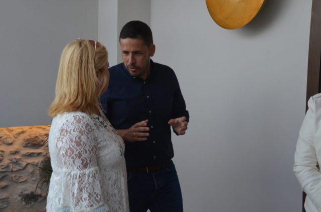 Con Mónica Muñoz presidenta de los empresarios de la ZCA de San Gregorio